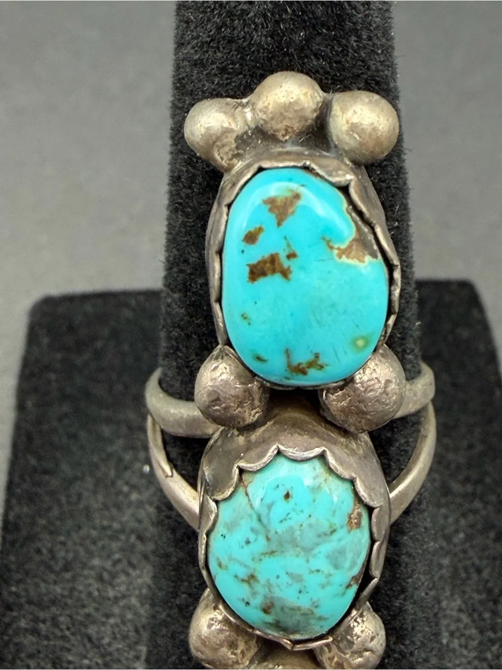 Vintage Navajo Turquoise & Sterling Silver Ring — RC Hallmark